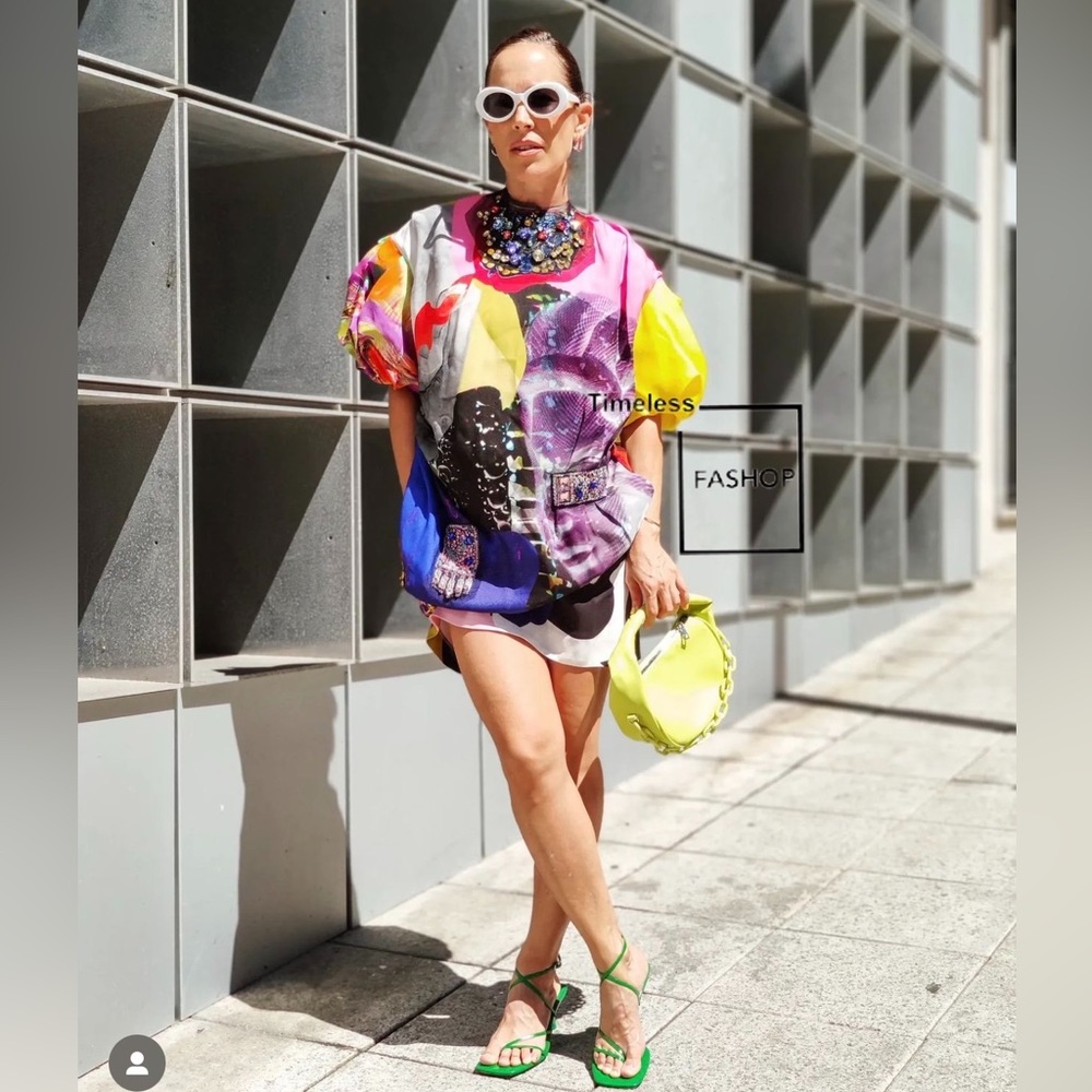 ZARA LIMITED EDITION JEWEL PRINT EMBROIDERED DRESS